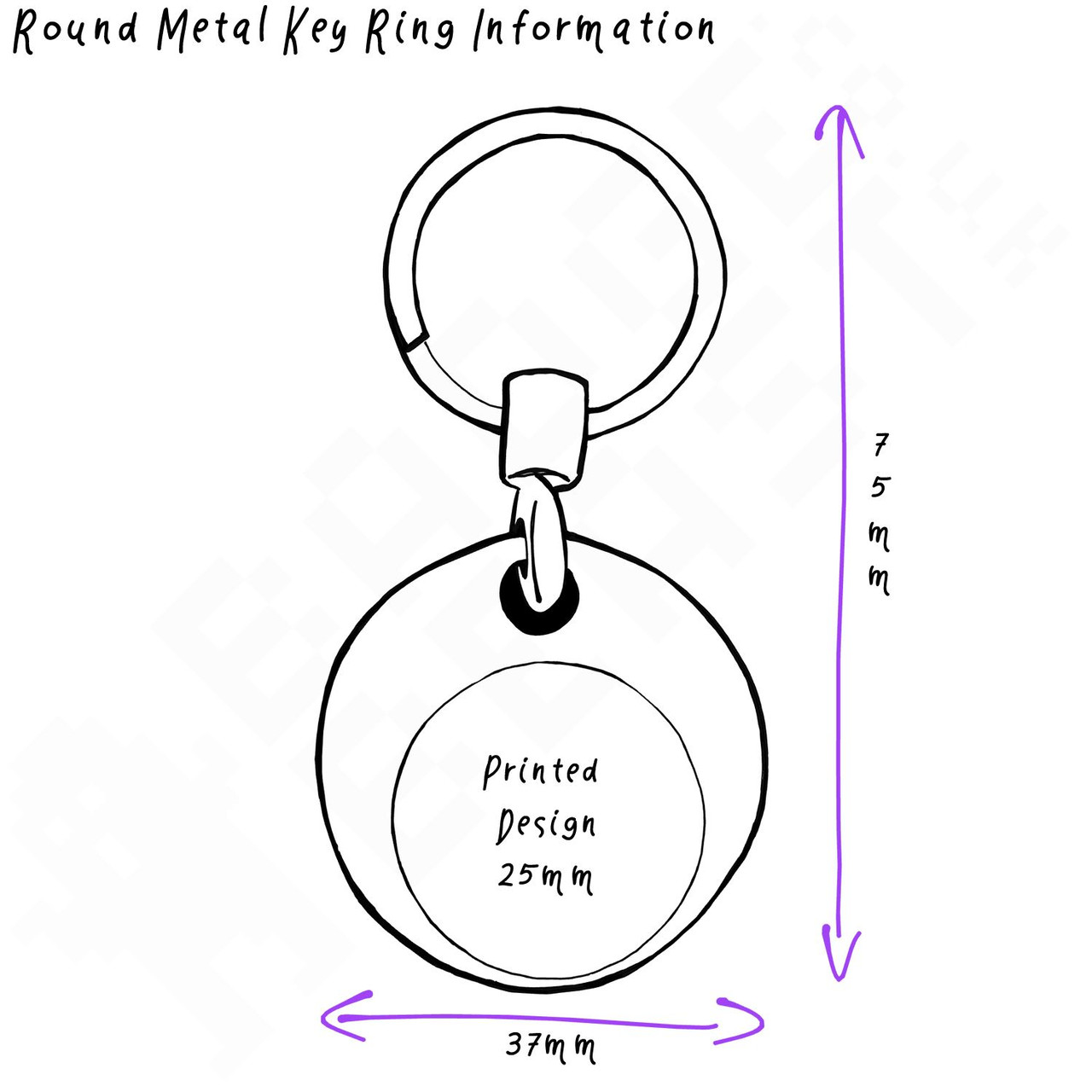 I Love 69ers - Round Metal Key Ring